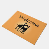 Flirty Giraffe Welkom Deurmat (Schuin)