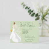 Flirty Jade Bridal Shower Kaart (Staand voorkant)