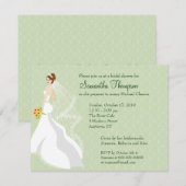 Flirty Jade Bridal Shower Kaart (Voorkant / Achterkant)