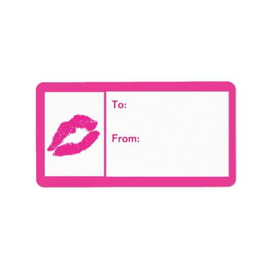 Flirty Kiss Etiket (Voorkant)