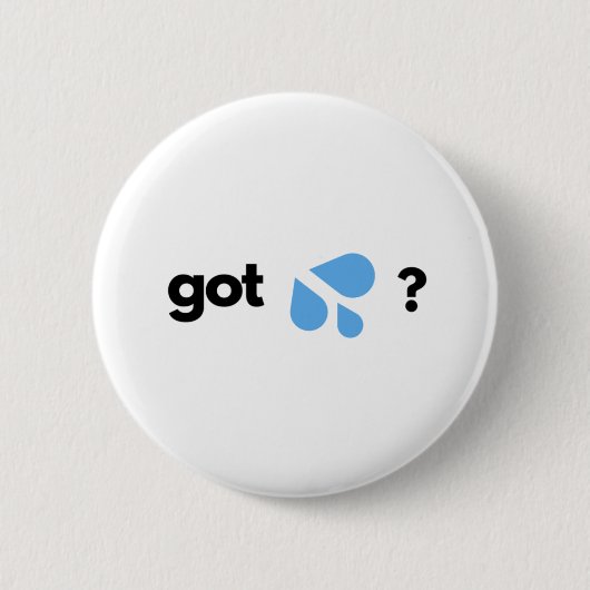 FLIRTY KREEG "DRUPPELS" ? EMOJI-BUTTON RONDE BUTTON 5,7 CM (Voorkant)