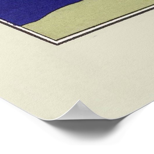 Flirty Lady Art Deco Mode Poster (Hoek)