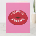 FLIRTY LIL DIRTY LIPS HUSBAND BIRTHDAY GROTE Kaart<br><div class="desc">BIRTHDAY LIPS-KAART</div>