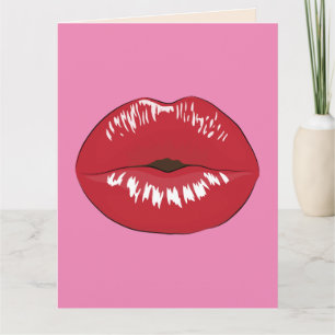 FLIRTY LIL DIRTY LIPS HUSBAND BIRTHDAY GROTE Kaart