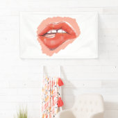 Flirty Lip-Bite Teaser Banner – Speelse Lippenpart (Insitu)