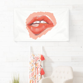 Flirty Lip-Bite Teaser Banner – Speelse Lippenpart