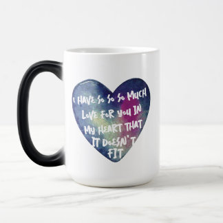 Flirty Love Quote Valentines Mug - Color Morph Magische Mok