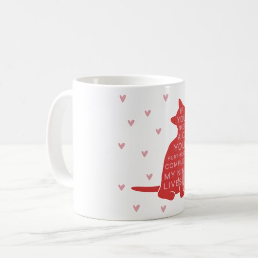 Flirty Love Valentijnsdag Mok (Voorkant links)