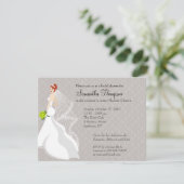 Flirty Mist Bridal Shower Kaart (Staand voorkant)