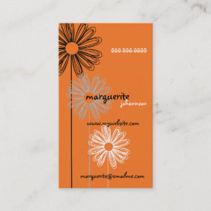 Flirty Oranje Profile Card Visitekaartje