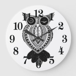 Flirty Owl Large Grote Klok