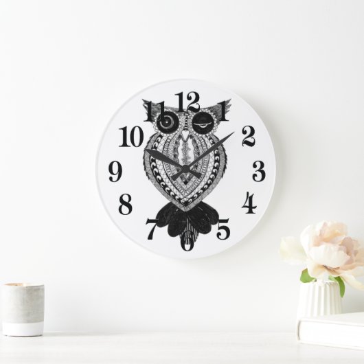Flirty Owl Large Grote Klok (Huis)