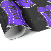 Flirty Paarse Corset Cadeaupapier (Rol Hoek)