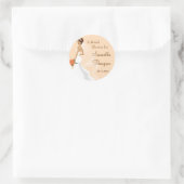 Flirty Peach Vrijgezellenfeest Sticker (Tas)