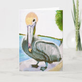 Flirty Pelican Note Kaart<Blank Inside> (Voorkant)