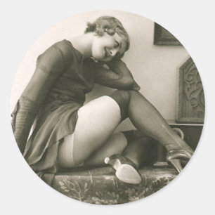 Flirty  Pin-Up Meisje Stickers