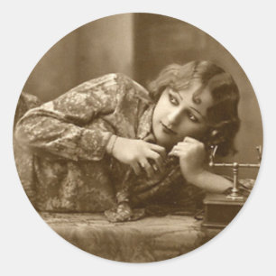 Flirty  Pin-Up Meisje Stickers