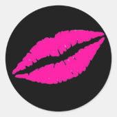 Flirty Pink Lipstick Stickers (Voorkant)