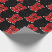 Flirty Red Corset Cadeaupapier (Hoek)
