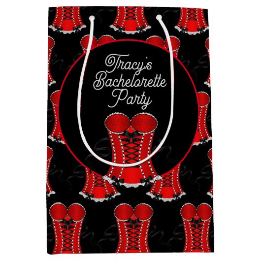 Flirty Red Corset Medium Cadeauzakje (Voorkant)