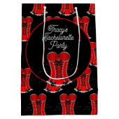 Flirty Red Corset Medium Cadeauzakje (Achterkant)