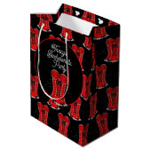 Flirty Red Corset Medium Cadeauzakje (Achterkant Gekanteld)