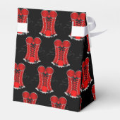 Flirty Red Corset Tent Bedankdoosjes (Achterkant)