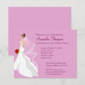 Flirty Roos Bridal Shower Kaart (Voorkant / Achterkant)