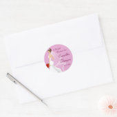 Flirty Roos Vrijgezellenfeest Sticker (Envelop)