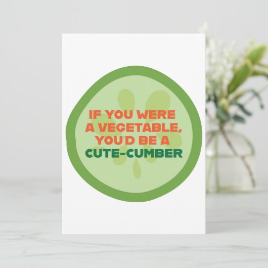 Flirty Valentijn Kaart (Staand voorkant)