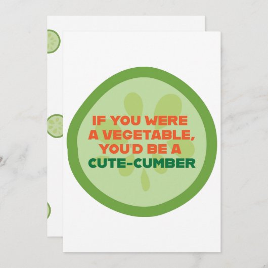 Flirty Valentijn Kaart (Voorkant / Achterkant)