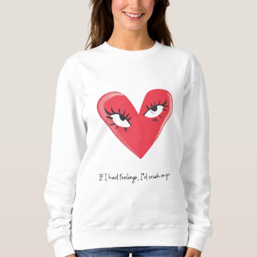 Flirty Valentijn's Day Sweatshirt (Voorkant)