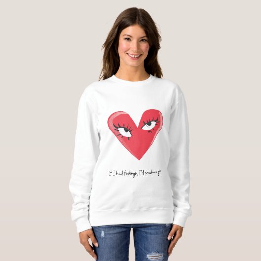 Flirty Valentijn's Day Sweatshirt (Voorkant volledig)