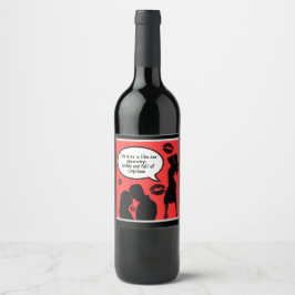 Flirty Wine Labels to Ignite Romance! Wijn Etiket