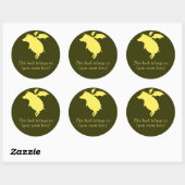 Flistrorpignon-bookplaat Ronde Sticker (Vel)