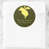 Flistrorpignon-bookplaat Ronde Sticker (Tas)