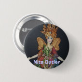 Flit, Nita Butler Ronde Button 5,7 Cm (Voorkant /achterkant)