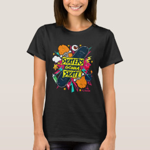 Flite Boi Skateboards Schaatsers Gaan Schaats T-shirt