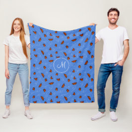 flitsachtig patroon van Monarch butterflies Fleece Deken
