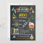 Flitsende Gender Neutrale Mad Science Feest Kaart (Voorkant)