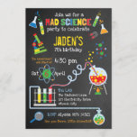 Flitsende Gender Neutrale Mad Science Feest Kaart<br><div class="desc">Gender neutraal mad science feestje. Tijd voor een wetenschappelijk verantwoord feestje!</div>