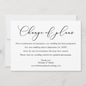 Flitsende kalligrafie verandering plannen Kaart br (Voorkant)