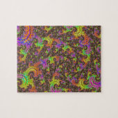 Flitsende Kleurrijke Spiraal Abstracte Digitale Fr Legpuzzel (Horizontaal)