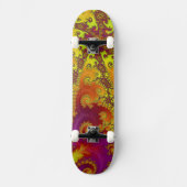 Flitsende Levendige Spiraal Fractale Funky Abstrac Persoonlijk Skateboard (Voorkant)