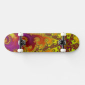 Flitsende Levendige Spiraal Fractale Funky Abstrac Persoonlijk Skateboard (Horizontaal)