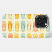 Flitsende teenslippers iPhone hoesje (Achterkant horizontaal)
