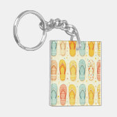 Flitsende Teenslippers Sleutelhanger (Voorkant Links)