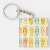 Flitsende Teenslippers Sleutelhanger (Voorkant)