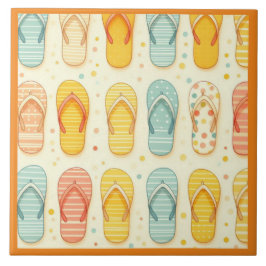 Flitsende Teenslippers Tegeltje