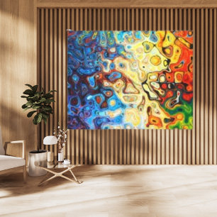 Flitsende textuur Abstracte moderne kunst canvas Afdruk
